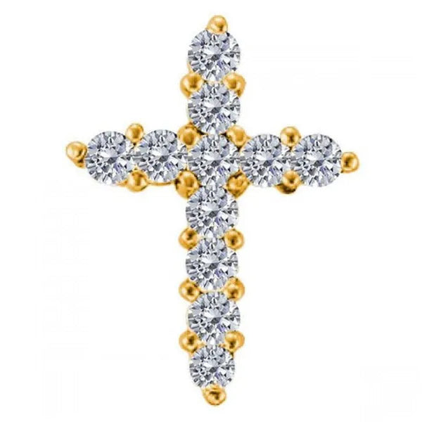 PW29040-0.75 14Y G-VS-2 0.75 Carat 14K Yellow Gold G-VS-2 Classic Diamond Heart Pendant