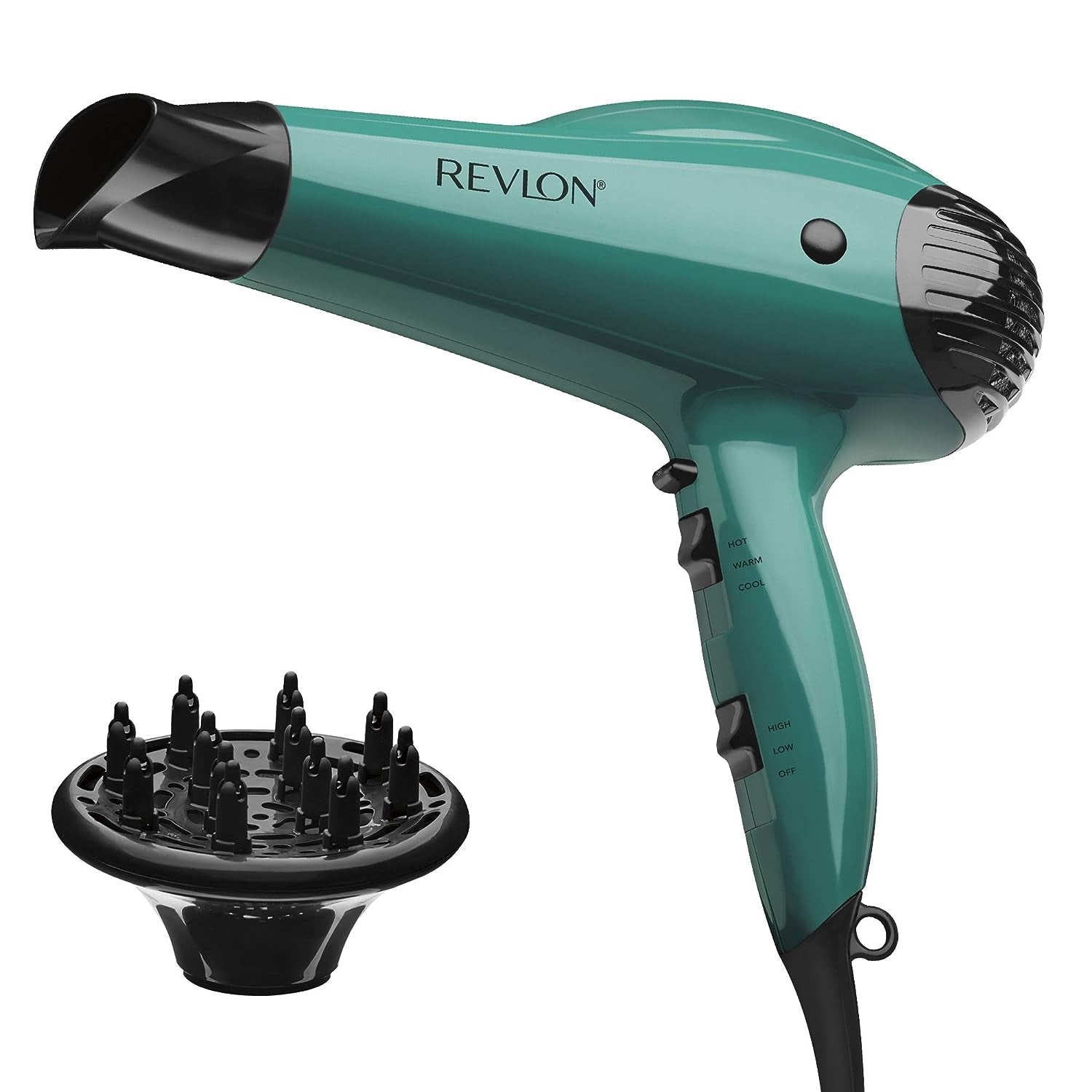 1875W Blow Dryer with Ionic Technology for Salon Styled Finish with Less Frizz (Green)