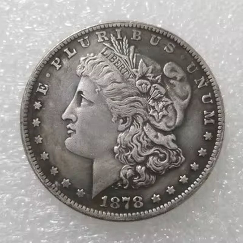 1Pc Replica Handicrafts American S Sit on the Flower Foreign Commemorative Coins Antique Silver Dollars