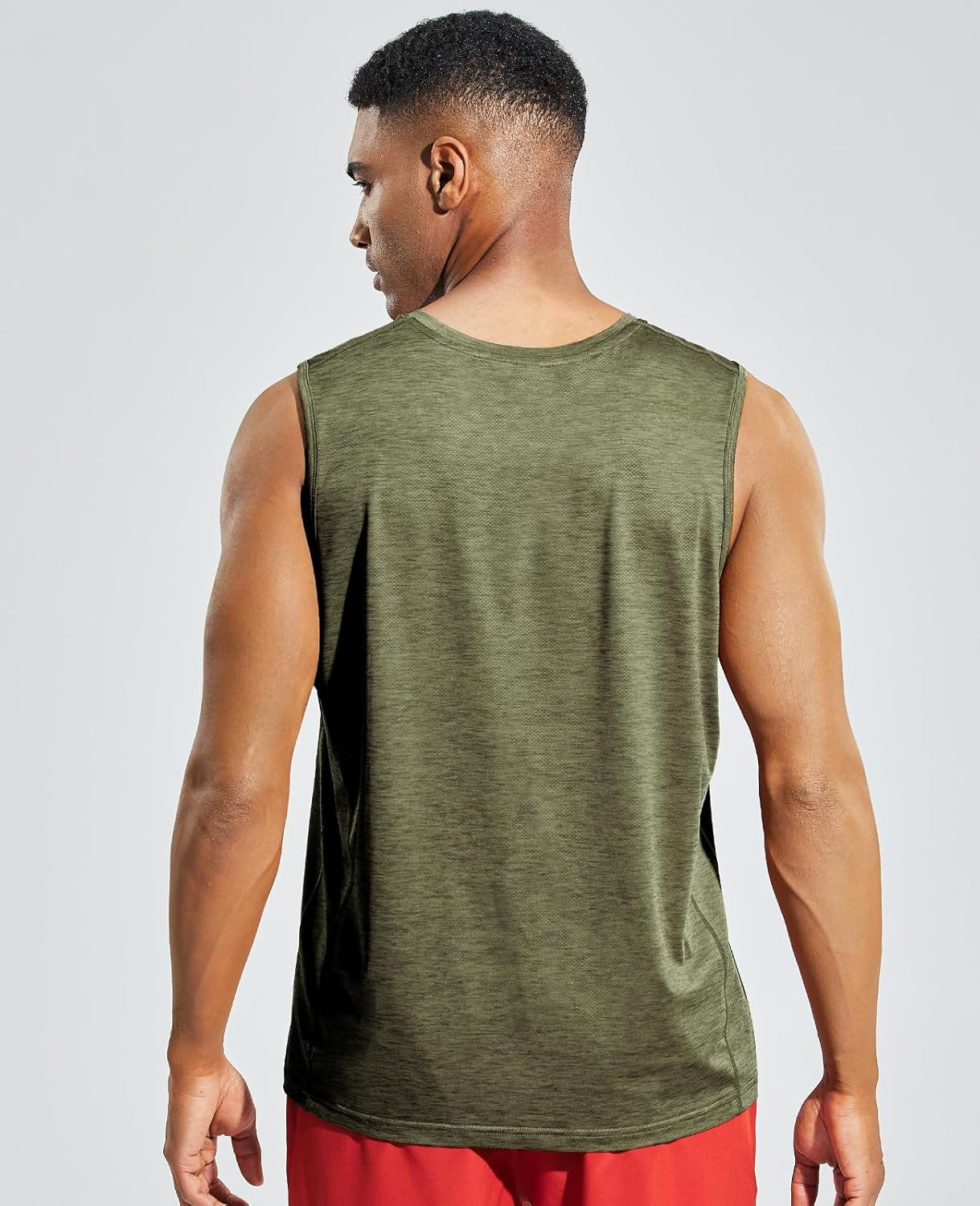 Men’S Sleeveless Tank Top Dry Fit Workout Muscle Tee Shirt for Running Athletic Gym Sports Training, Moisture Wicking
