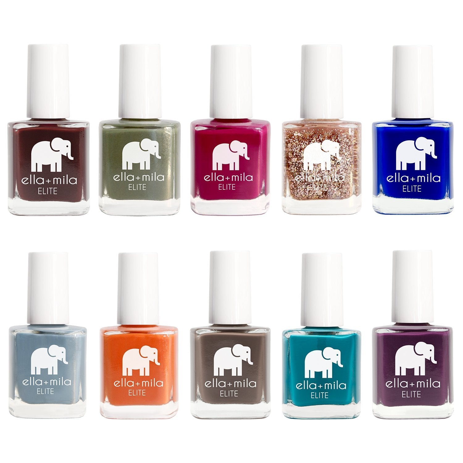 Professional Nail Polish Set - Quick Dry Nail Polish - Long-Lasting & Chip Resistant Nail Polish Kit (Elite Collection a 10 Pack - 0.45 Fl Oz Each)