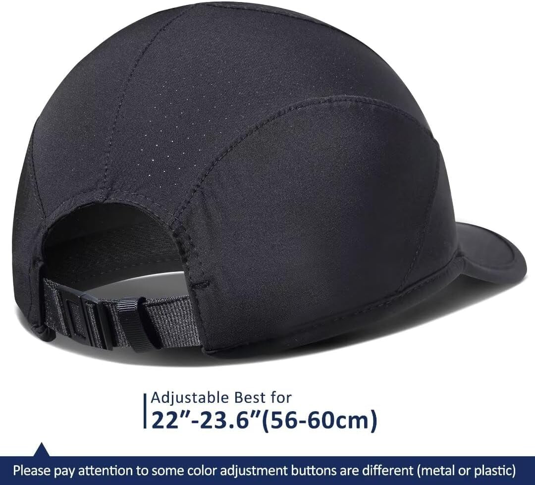 Stretch Running Hat with Soft Brim, Quick Dry, Unstructured, Unisex-Adult