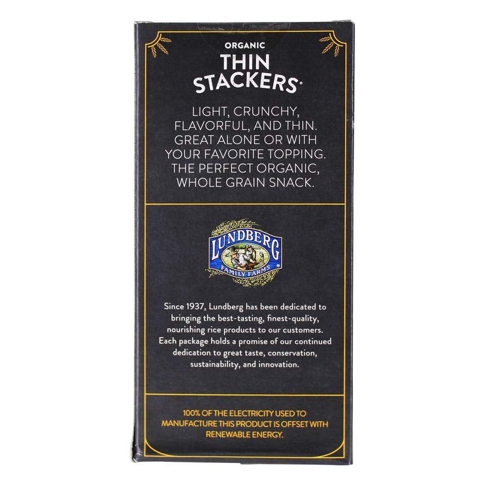 Organic Thin Stackers, Five Grain, 6Oz, Gluten-Free, Vegan, Kosher, USDA Certified Organic, Non-Gmo Verified, Whole Grain Brown Rice