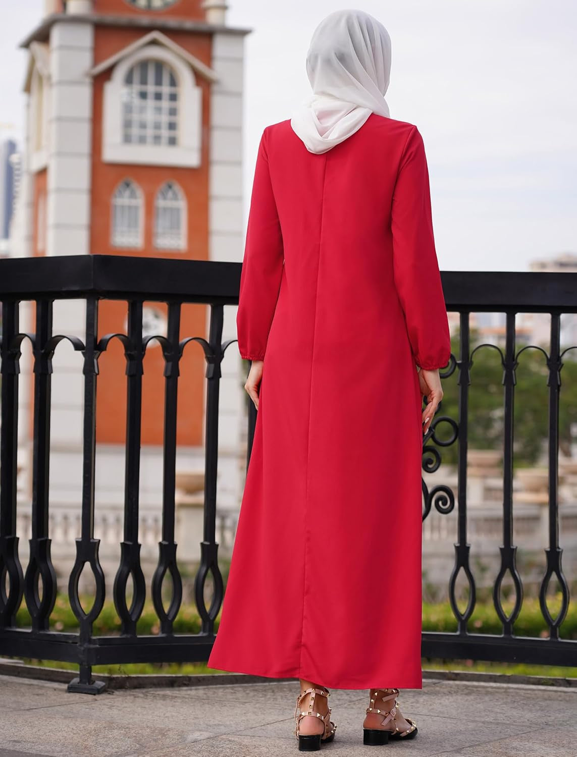 Abay for Women Shiny Self Tie Modest Muslim Dress Ramadan Eid Prayer Clothes Dubai Islamic Jalabiya Arabian Jilbab