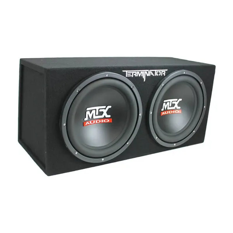 MTX 12-Inch 1200-Watt Car Audio Dual Loaded Subwoofer Box Enclosure (Open Box)