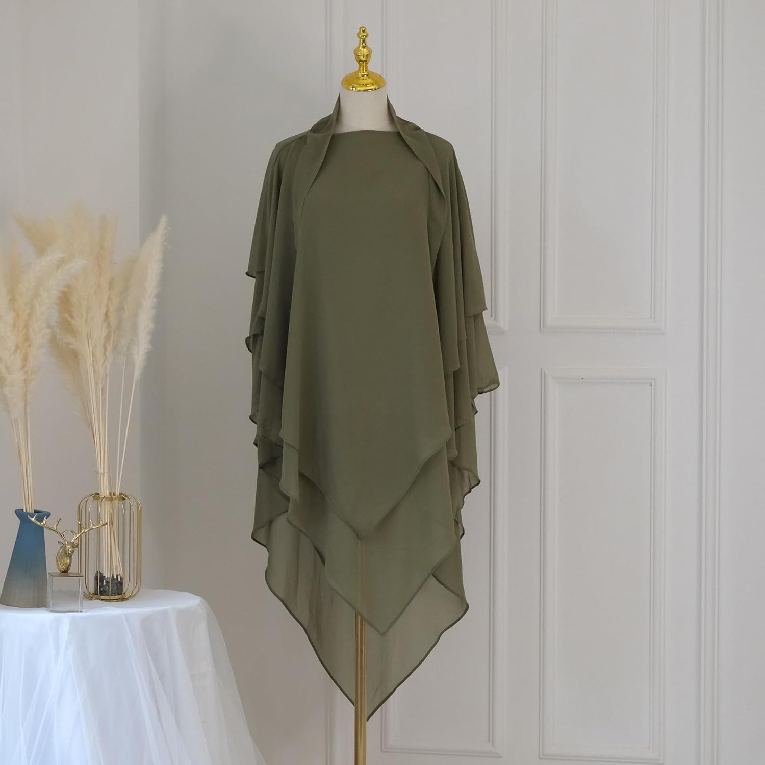Women Muslim Chiffon Scarf Lightweight Breathable Abaya Jilbab Ramadan Eid Sun-Proof Shawls Wrap Hijab