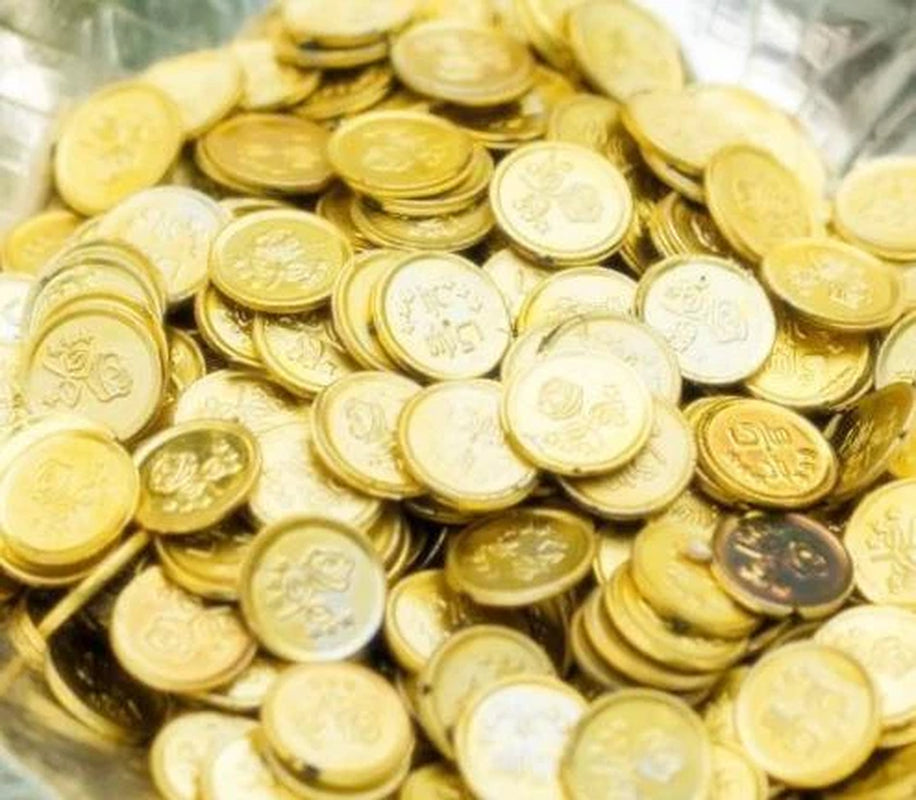 Sofreh Aghd Coins Mobarakbad Plastic Sekkeh for Persian Wedding Masters Coins