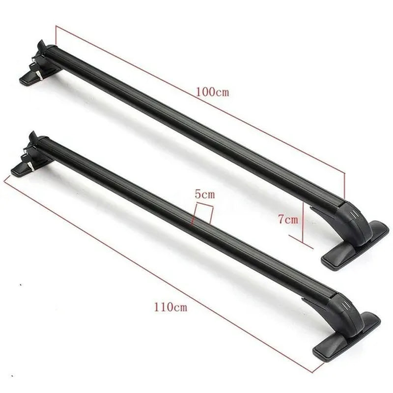 Universal Car Top Roof Rack Cross Bar 39" Luggage Carrier for 4/5 Door Cars+Lock