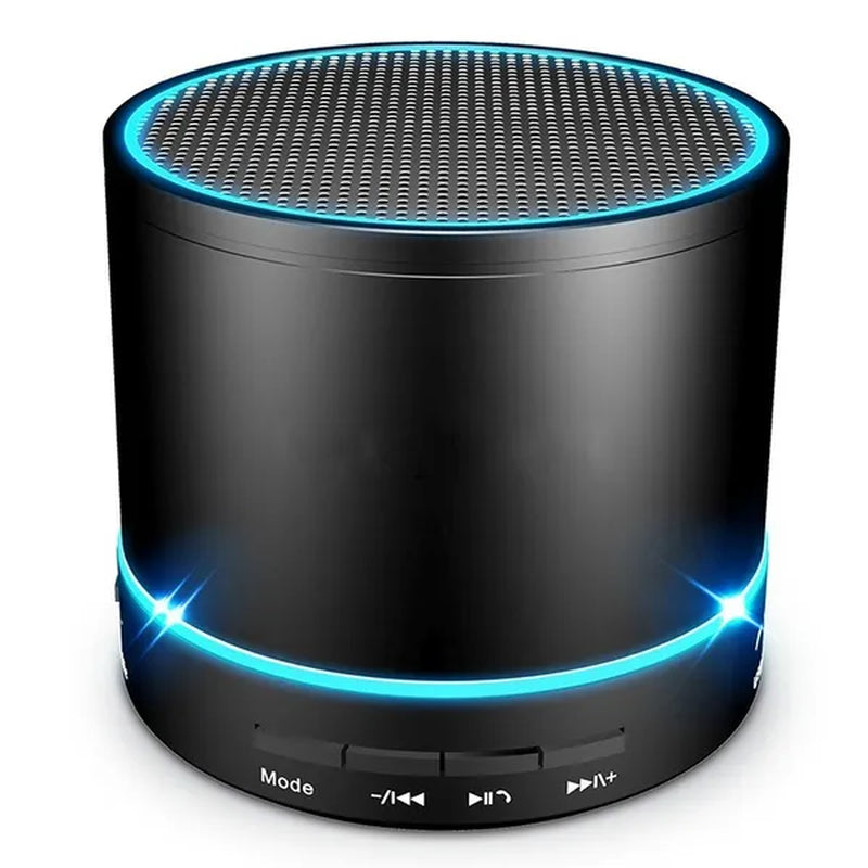 Betron Wireless Portable Travel Bluetooth Speaker Supper Bass BOOM BOX W/ LED Flash Light（Black）