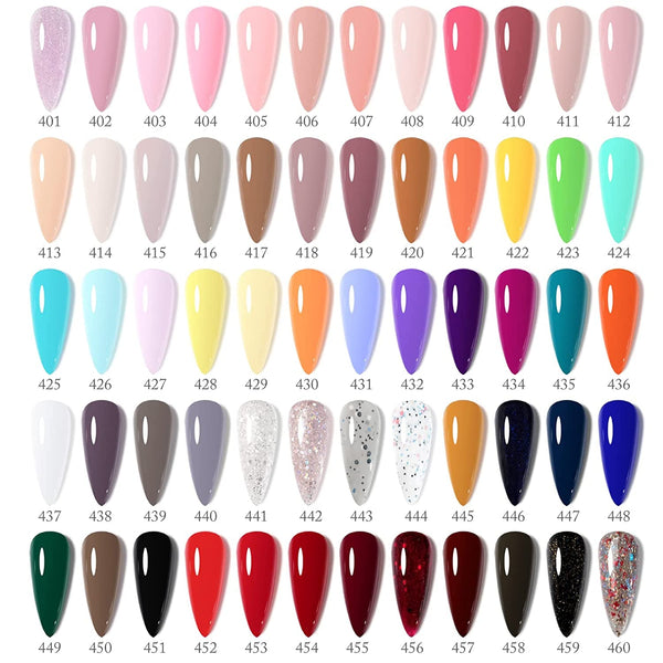 VENALISA VIP4 Gel Nail Polish Set, 60 Colors 7.5ML All Seasons Holiday Gel Polish Soak Off Glitter Nail Art Starter Kit Beauty Set for Women Girls Valentines Birthday Day Gift