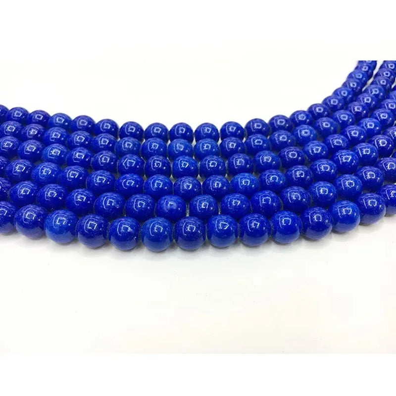 Blue Rock Lapis Lazuli Bead Stone Round 4-12mm Gemstone Loose Spacer DIY Jewelry