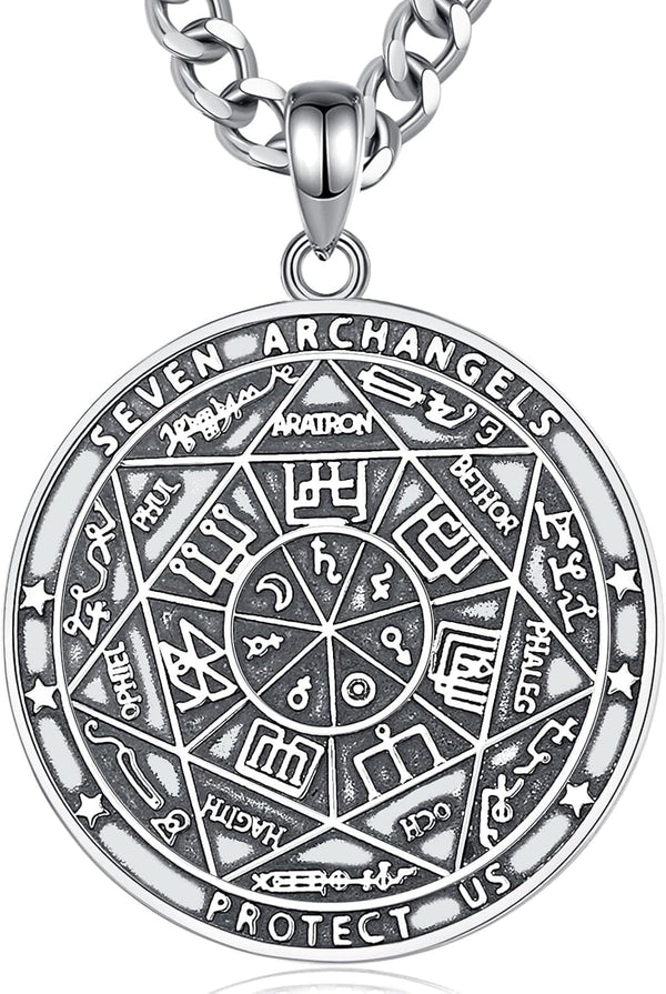 Unique Religious Gifts for Men Women, St. Michael/St. Christopher/St. Benedict/Virgin Mary Pendant Necklaces