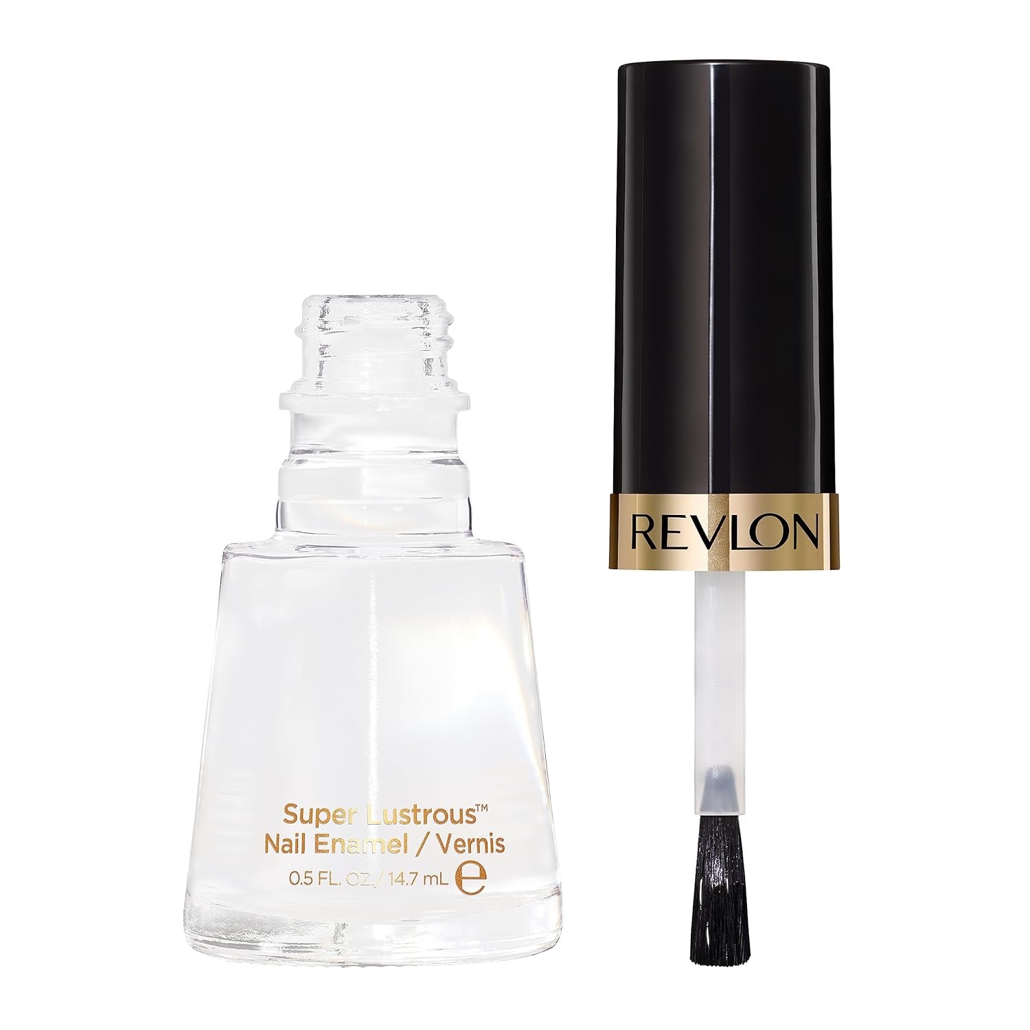 Super Lustrous Nail Polish, Chip-Resistant & Longwear Formula, High Shine Finish, 771 Clear, 0.5 Fl Oz