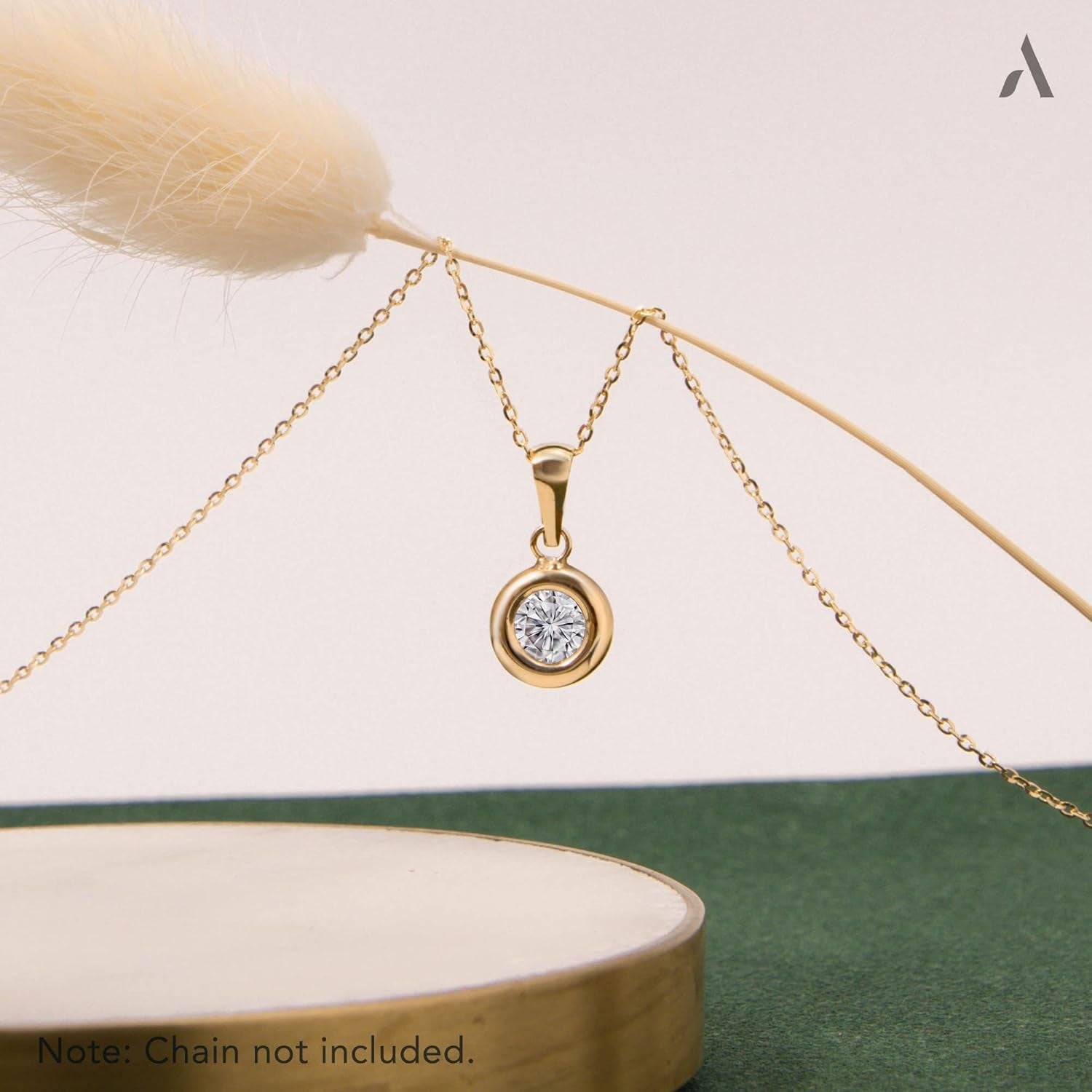 Allure Women 9Ct Gold Pendant with Cubic Zirconia