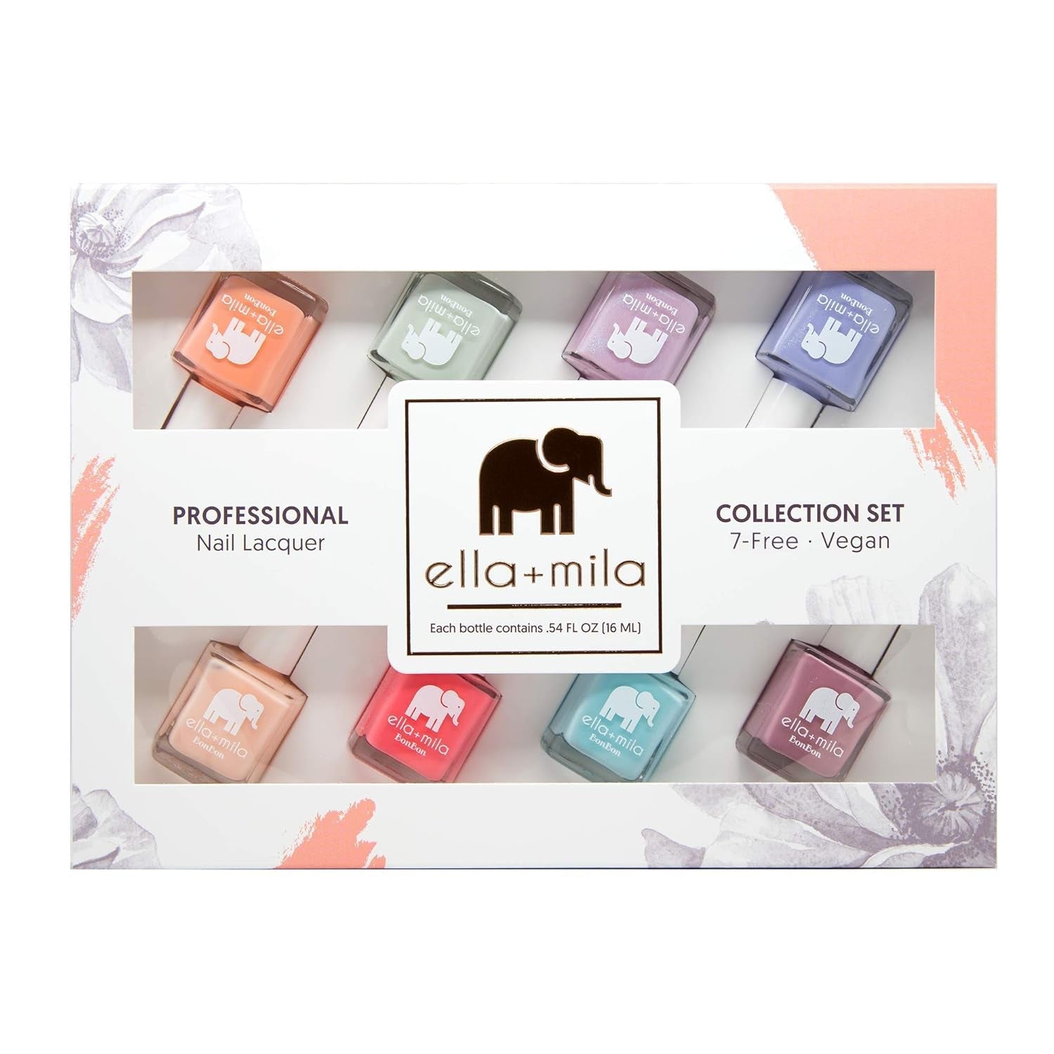 Professional Nail Polish Set - Quick Dry Nail Polish - Long-Lasting & Chip Resistant Nail Polish Kit (Bonbon Collection - 8 Pack - 0.45 Fl Oz Each)