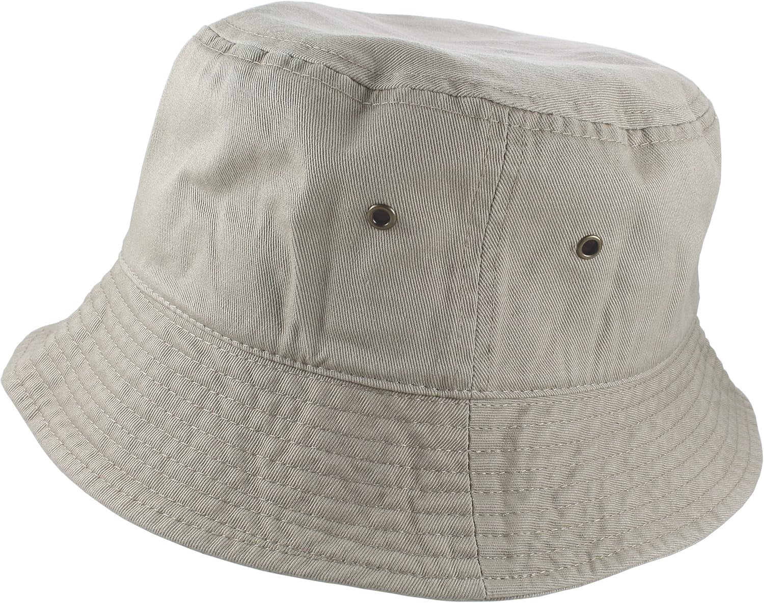 Solid Color 100% Cotton Bucket Hat for Women and Men Packable Travel Summer Beach Hat