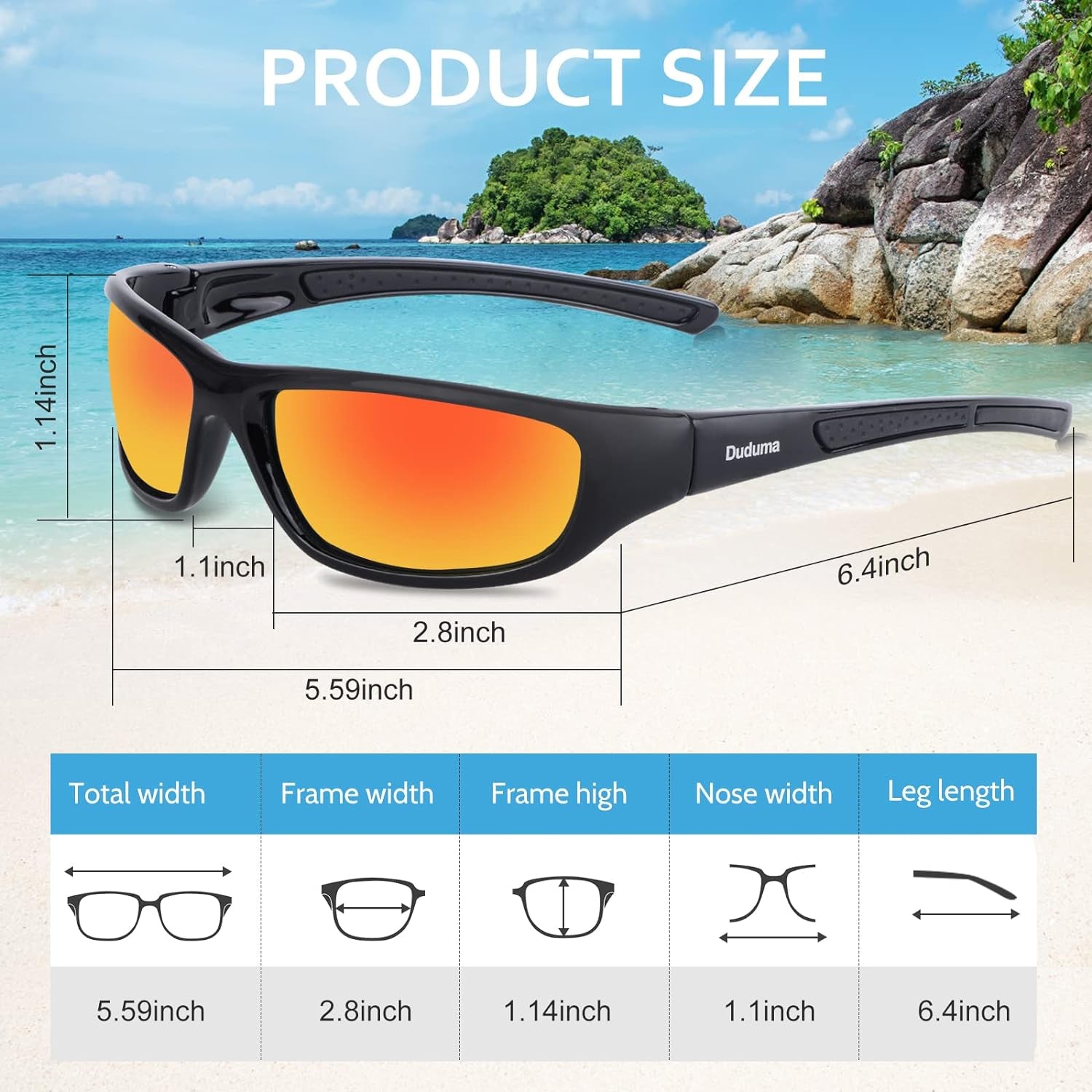 Sports Polarized Sunglasses for Men Women Baseball Cycling Golf Fishing Sun Glasses UV Blocking Tr8116