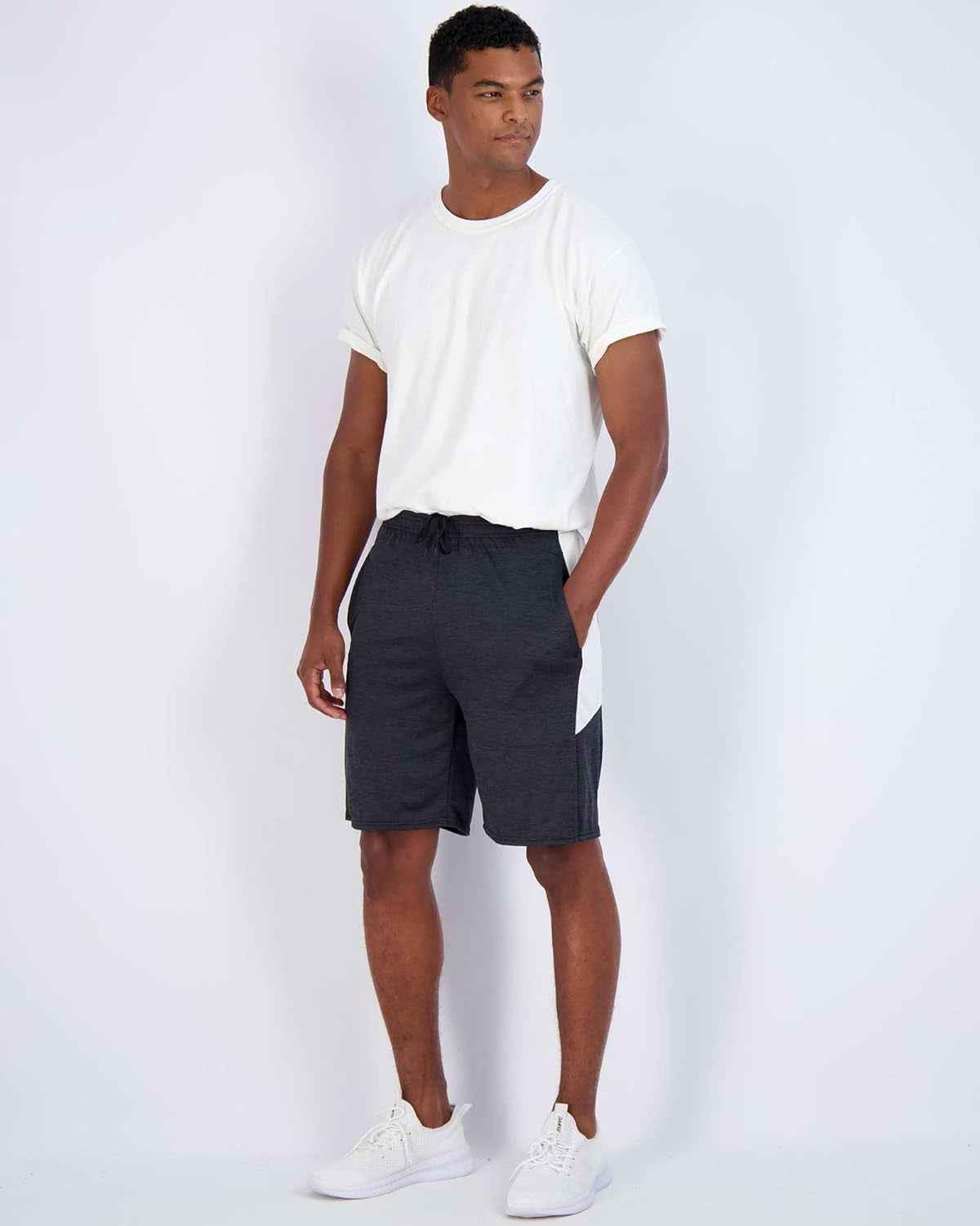 5 Pack Men'S Active Quick Dry Fit Shorts - Athletic Running Gym Workout Casual Shorts with Pockets Bulk
