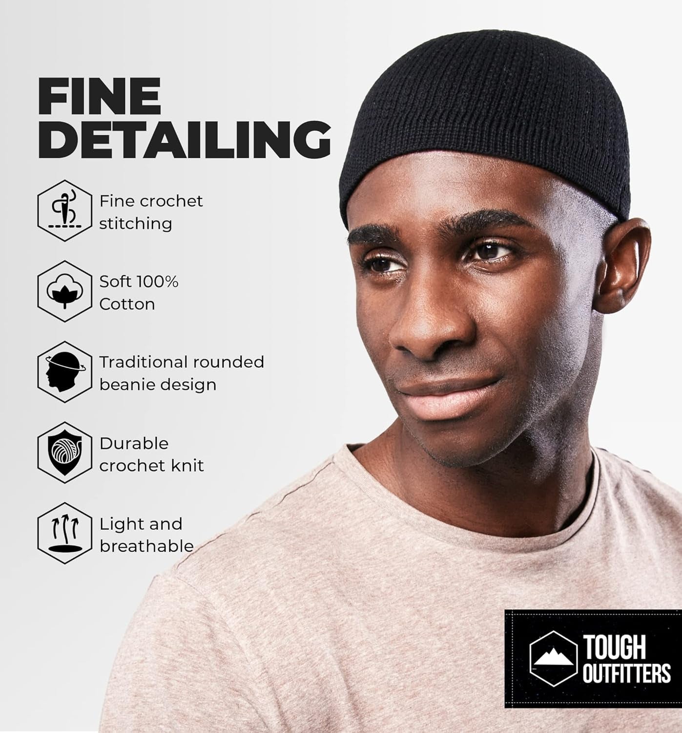 Kufi Hat - Kufi Hats for Men Muslim, Turkish Kufi Cap