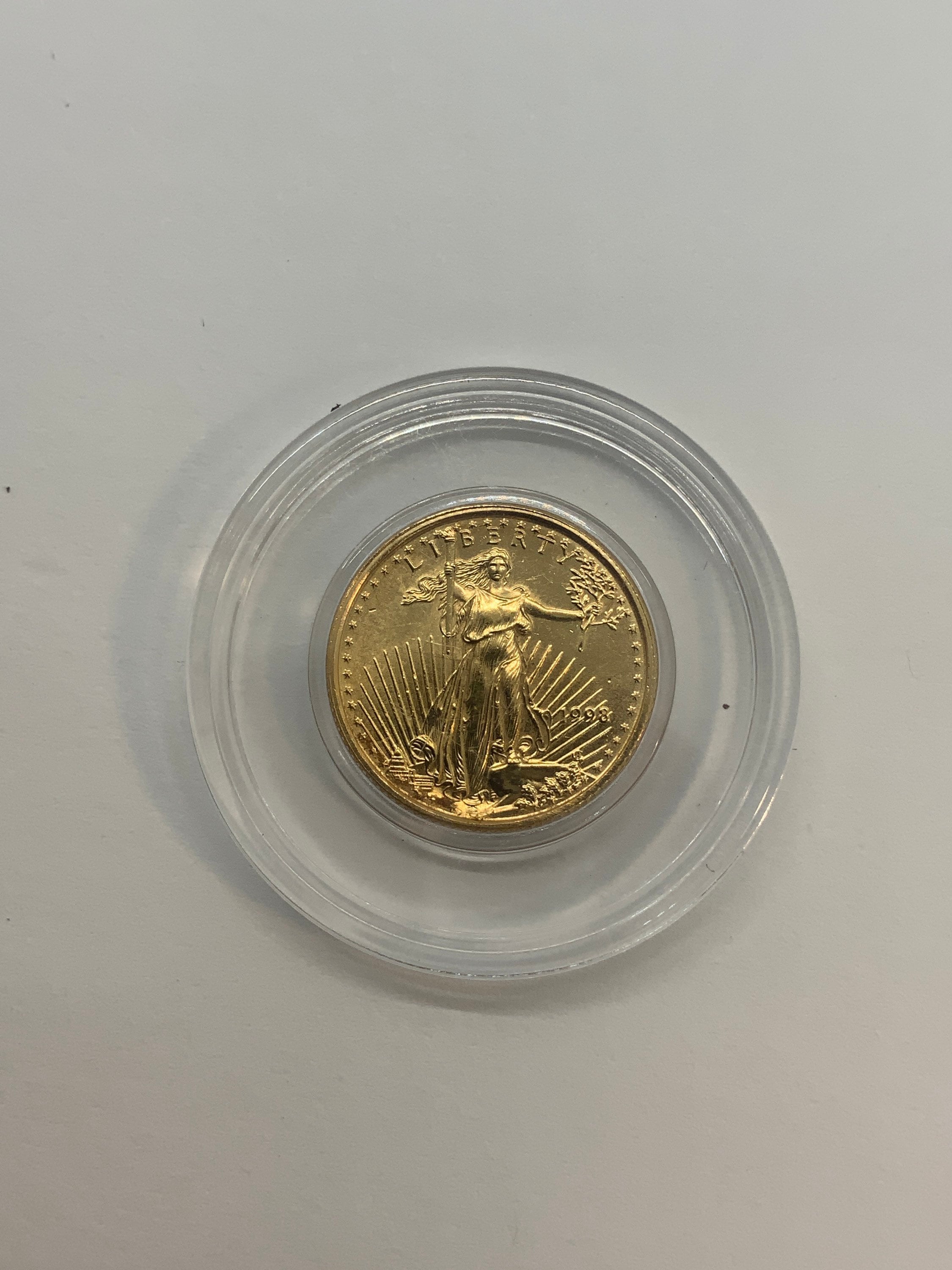 1998 United States American Eagle 5 Dollar Gold Coin Masters Coins
