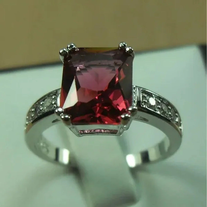 6-Color Natural 3.58CT White/Alexandrite/Sapphire/Pink/Emerald/Ruby Diamond 14K