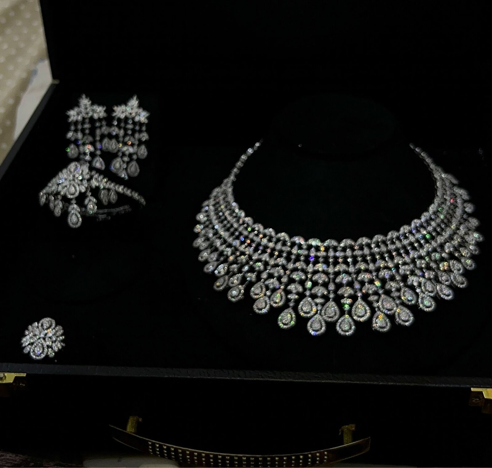 Famous Brand UAE Luxury Saudi Arabic Jewelry Set for Women Wedding Party