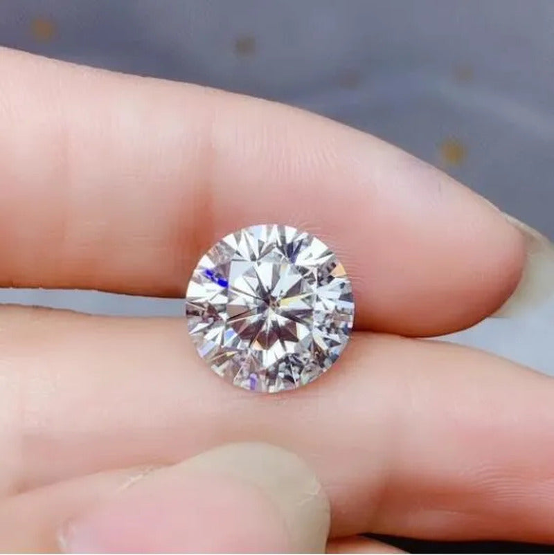 2-Carat Natural Diamond 8Mm round AAAAA VVS Certified D Color Loose Diamond 1Pc