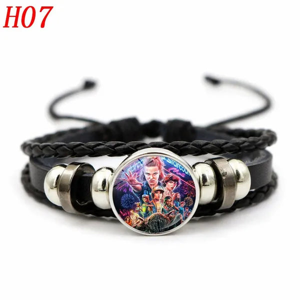 12 Styles Stranger Things 4 Hellfire Club Time Gem Bracelets & Bangles for Unise