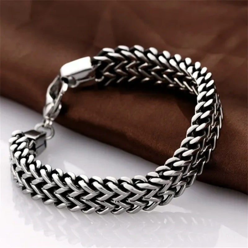 2018 Fashion Titanium Stainless Steel Bracelet for Men/Women (Size:6/12Mm) Free