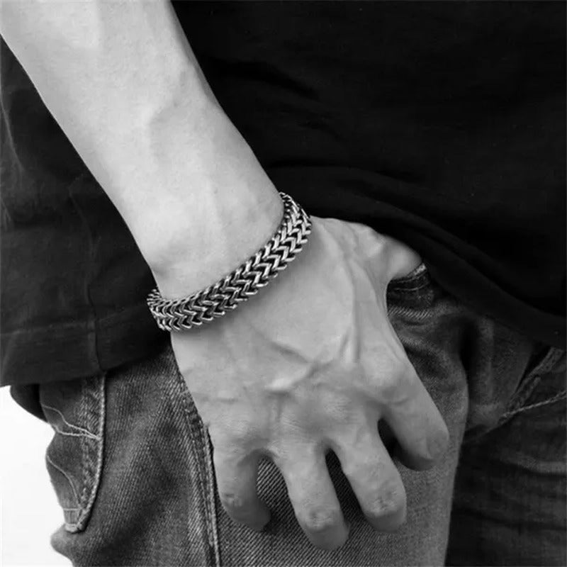 2018 Fashion Titanium Stainless Steel Bracelet for Men/Women (Size:6/12Mm) Free