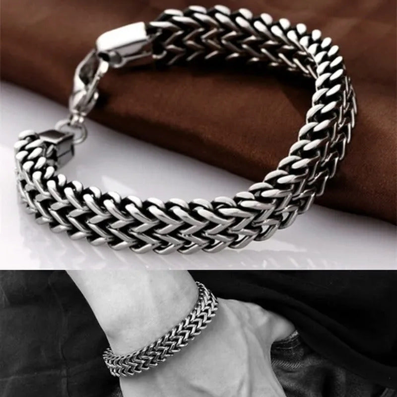 2018 Fashion Titanium Stainless Steel Bracelet for Men/Women (Size:6/12Mm) Free