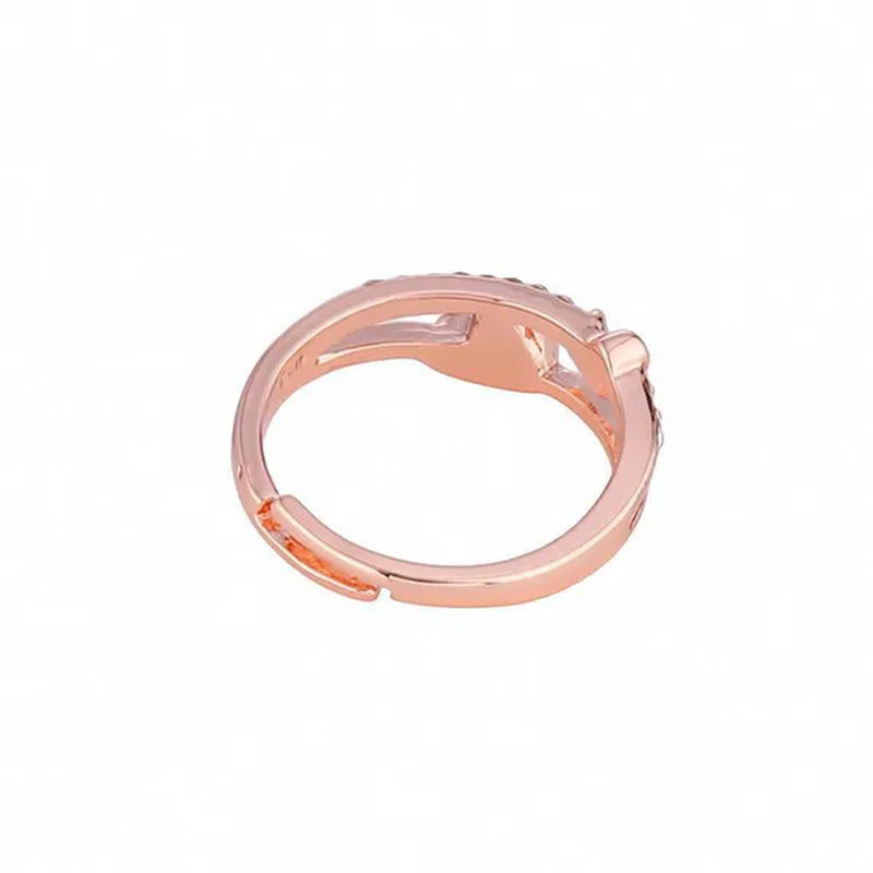 1 Pc New Cute Women Copper Ring Heart Shape Rings Girl Daily Casual Party Gemsto