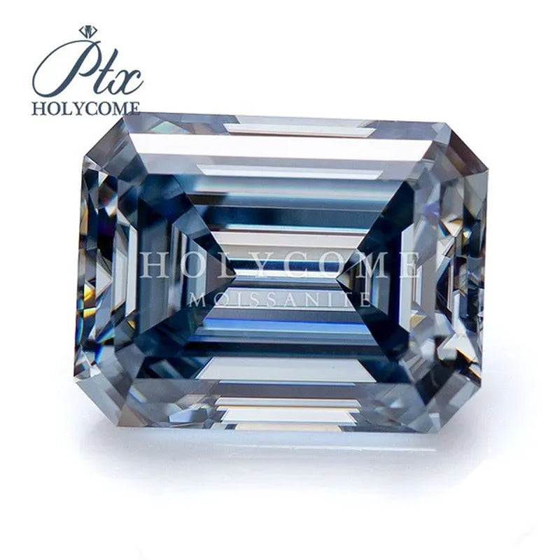 HOLYCOME Best Loose Gemstones Moissanite Diamond Excellent Crushed Ice Cushion A