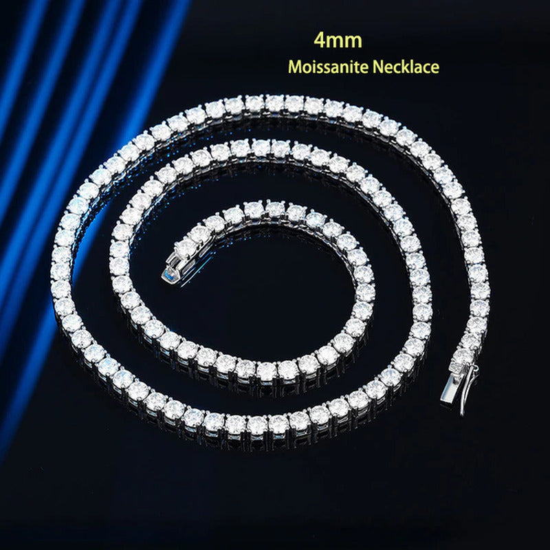 3/3.5/4/5Mm Real Moissanite Bracelet Sparkling S925 Sterling Silver Luxury