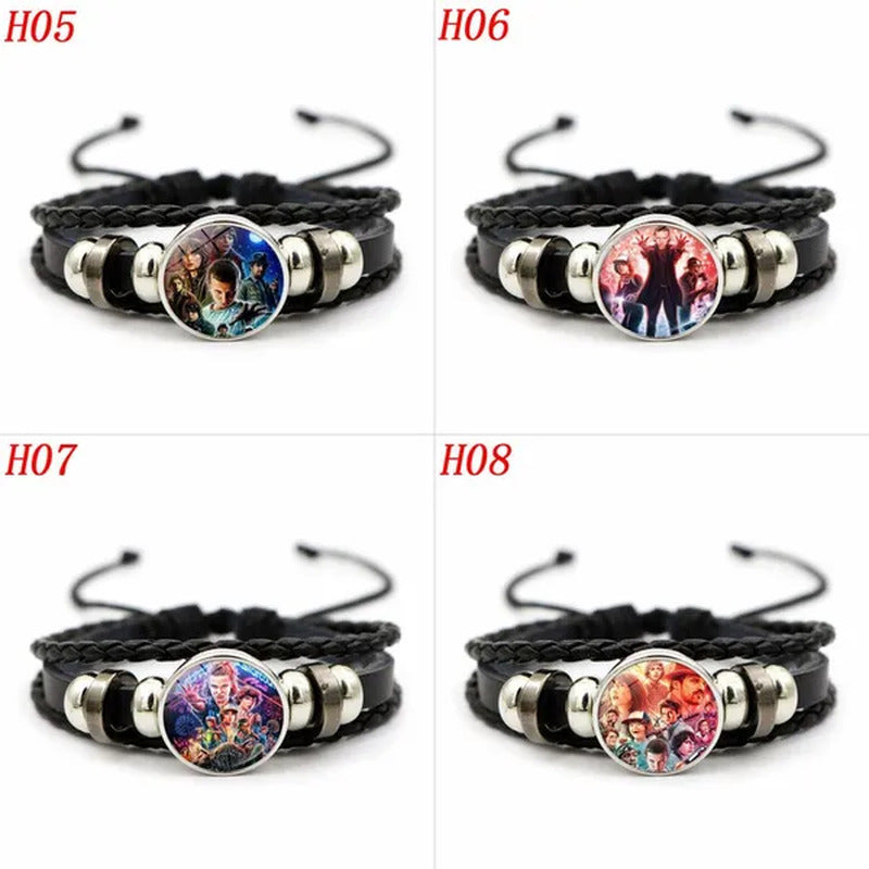 12 Styles Stranger Things 4 Hellfire Club Time Gem Bracelets & Bangles for Unise