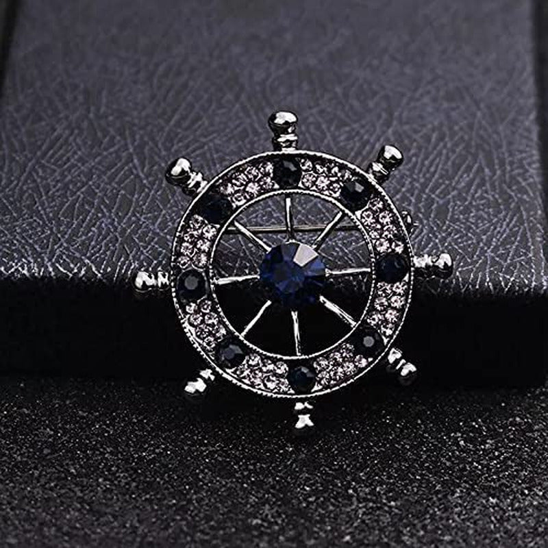 Wild Anchor Brooch Diamond Suit Collar Flower Brooch Accessories Male Navy Wind