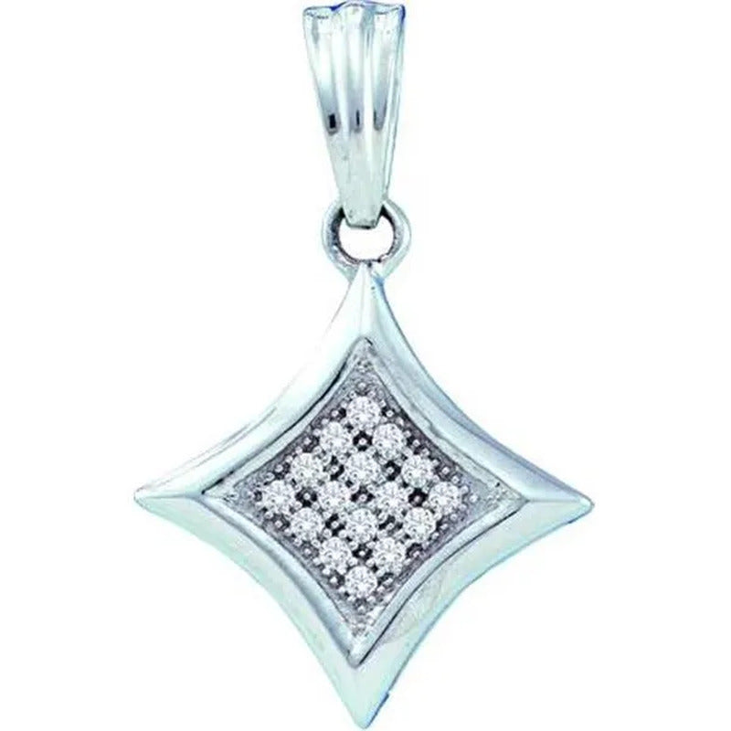 0.05Ctw Diamond Fashion Pendant - 10KWG