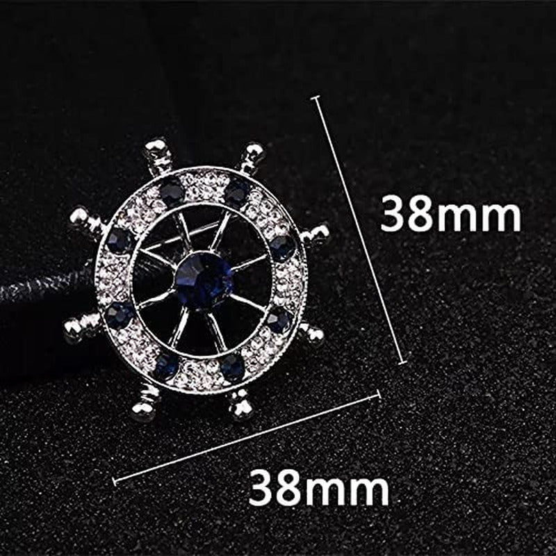 Wild Anchor Brooch Diamond Suit Collar Flower Brooch Accessories Male Navy Wind